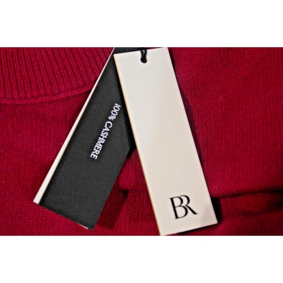 BANANA REPUBLIC Cashmere Sweater Mens size L Fuchsia Crew Neck Pullover - Picture 9 of 9